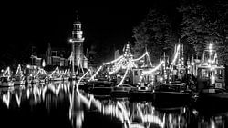 Sfeervol Lemmer – historische schepen in zwart-wit