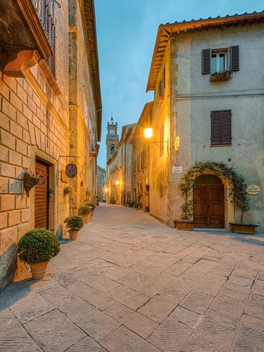 Morgens in Pienza, Toskana