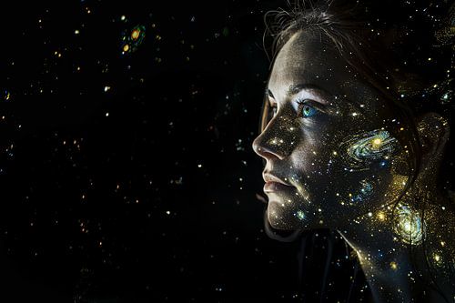 Portrait with Van Gogh influence