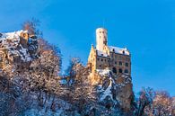 Le château de Lichtenstein en hiver par Werner Dieterich Aperçu