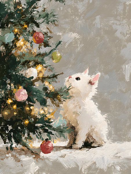 Christmas Kitten by Gypsy Galleria