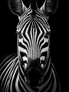 Zebra – Grafische Eleganz im Schwarzweiß von drdigitaldesign