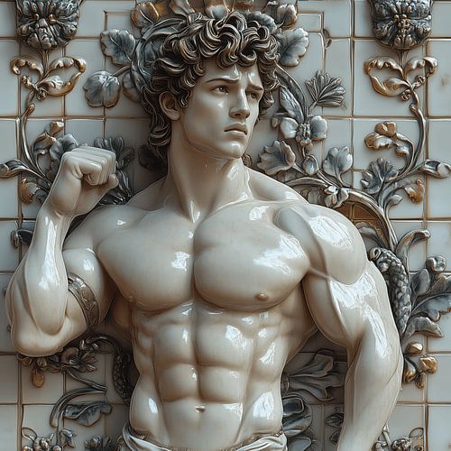 In Stein gemeißelte männliche Perfektion