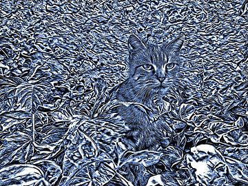 Cat Camouflage Abstract