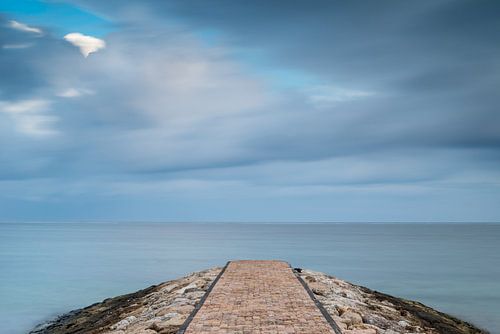 Beyond floating clouds on the pier