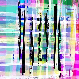 Rayures mélangées 1 pastel et noir sur Claudia Gründler