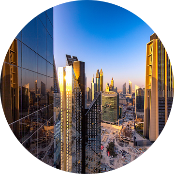 Dubai kantoorreflectie van Rene Siebring