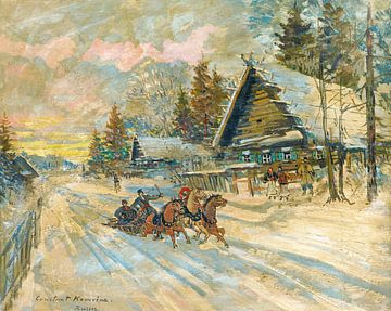 Konstantin Aleksejevitsj Korovin - Accordeonspeler in een slee van Peter Balan