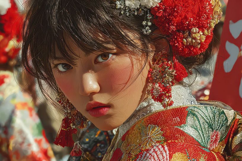picturesque Japan woman by Egon Zitter