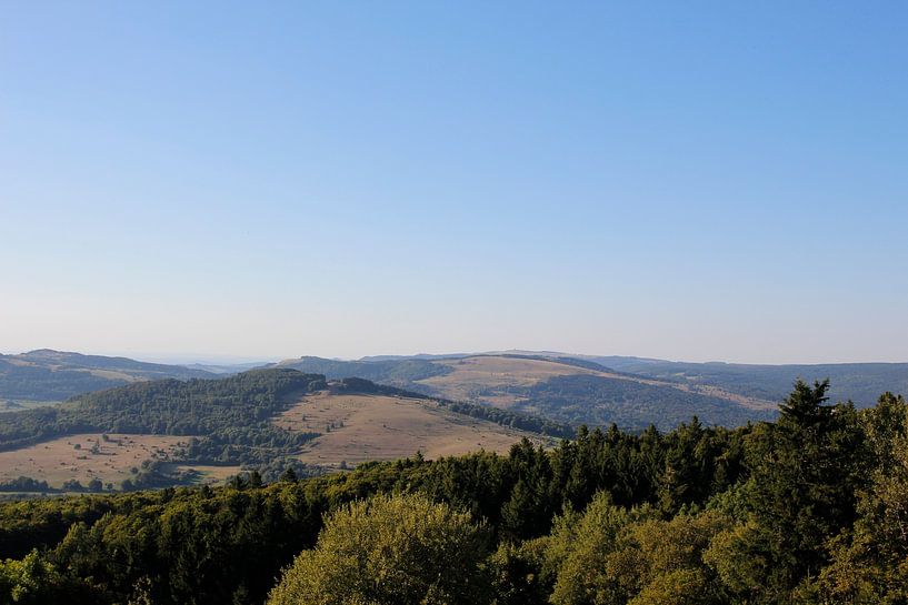 View from the 3 crosses towards the Rhön with Wasserkuppe by Martin Flechsig