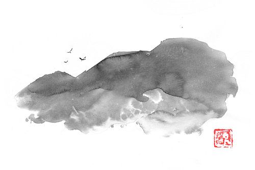 de vogels van de berg