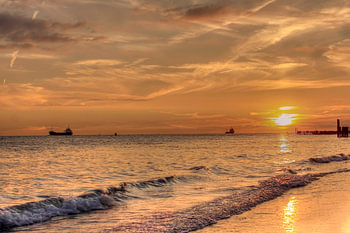 Sonnenuntergang Strand Zoutelande