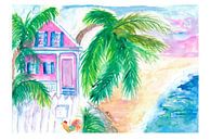 Key West Conch House en strand met Cock van Markus Bleichner thumbnail