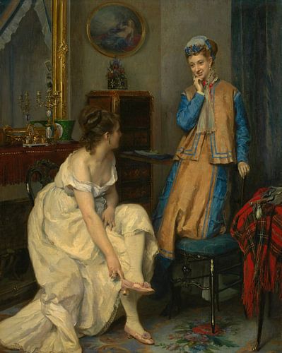 Raimundo de Madrazo y Garreta – Confidences (The Morning Visit) (c. 1870)