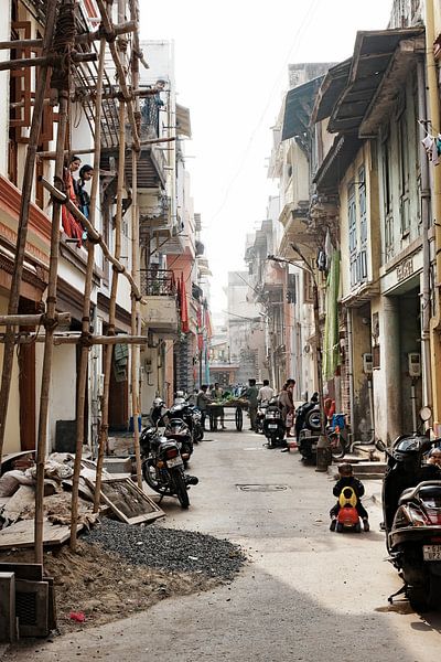 Leven in de oude stad van Ahmedabad van Frank Photos