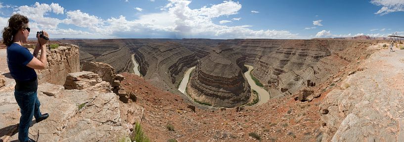 Goose Necks Canyon panoramic view by Lein Kaland