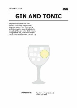 cocktail van gin en tonic van Ratna Mutia Dewi