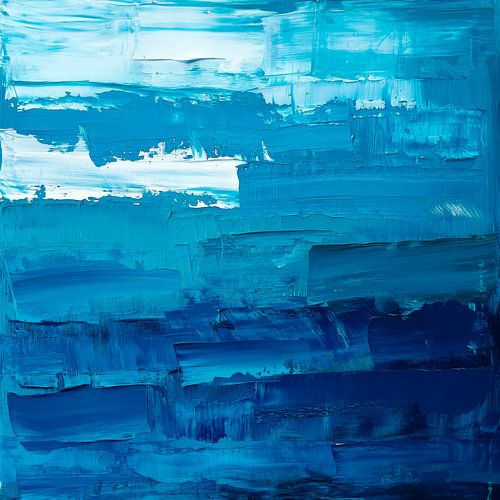 Abstracte wereld van blauwe tinten