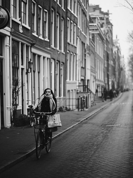 Cycling in the Jordaan by Phil Yisrael
