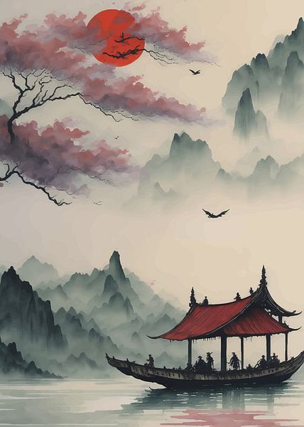 Rêve de lac japonais par Demiourgos