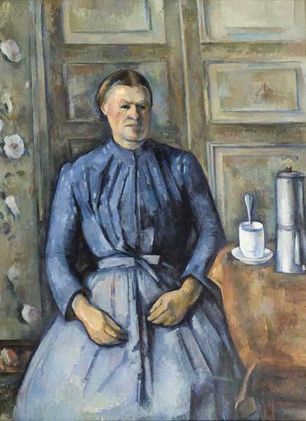 Frau mit Kaffeekanne, Paul Cézanne von Meisterhafte Meister