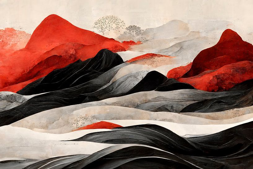 Montagnes rouges par Treechild