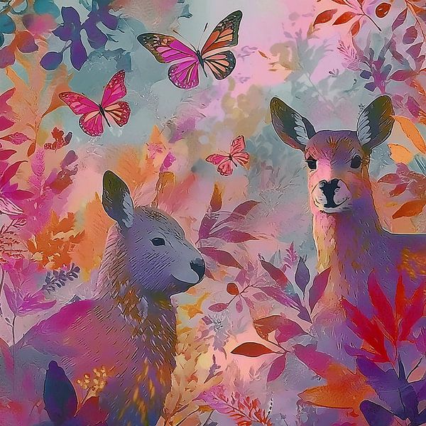 Nursery colourful petting zoo by Emma&Boef creations