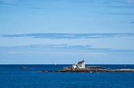 De vuurtoren van Grønningen Fyr bij Kristiansand in Noorwegen. van Rico Ködder thumbnail