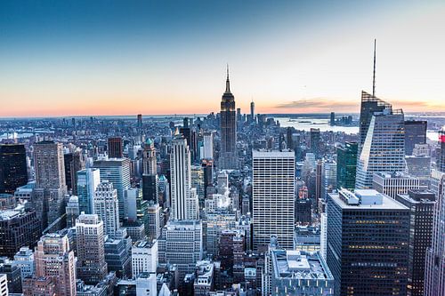 zicht vanaf the rock op New York City