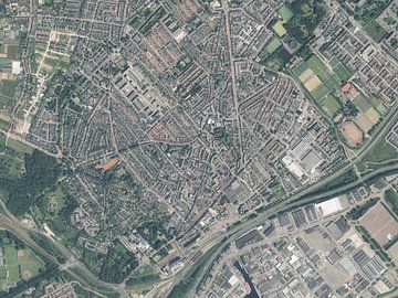 Luchtfoto van Beverwijk van Stef Verdonk