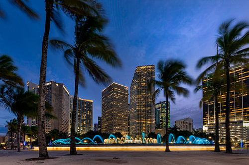 Springbrunnen im Bayfront Park