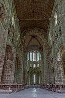 An empty basilica of Mont Saint Michel