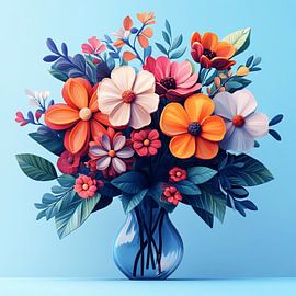 Flowers in a vase