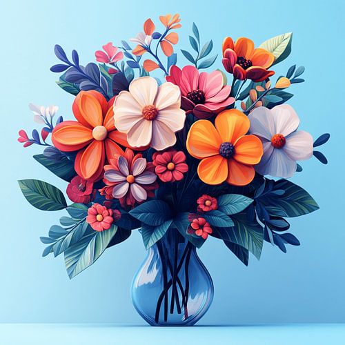 Flowers in a vase