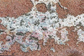 Rusty plate on a farm