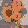 Zonnebloemen. van Alies werk