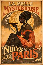 Poster for Cabaret Nuits de Paris by Linda de Klein