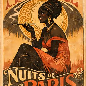Poster Cabaret Nuits de Paris van Linda de Klein