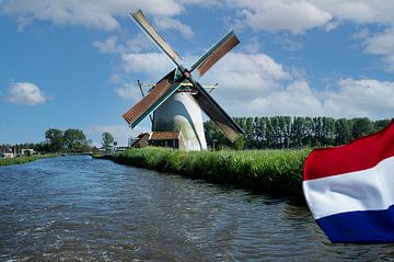 Dutch flag greenfield mill Schipluiden by Rene du Chatenier