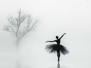 Einsamer Tanz im Nebel