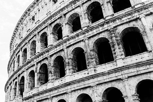 Kolosseum in Rom, Italien | Schwarz-Weiß-Fotografie