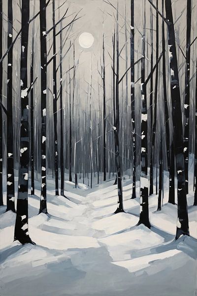 Forest in winter by Art & Soul Creations