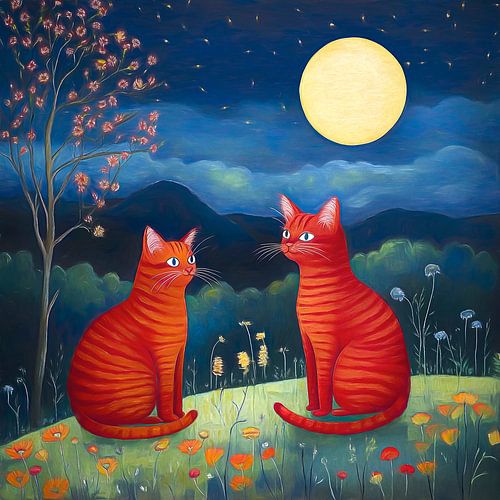 Bijeenkomst bij maanlicht