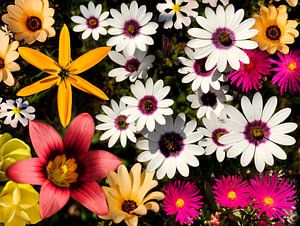 Compilation de fleurs sauvages Afrique du Sud
