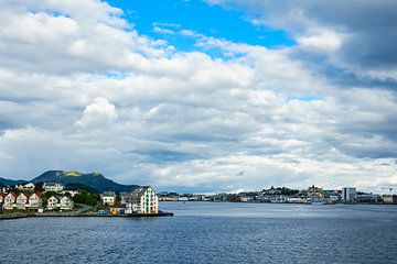 Blick auf die Stadt Alesund in Norwegen