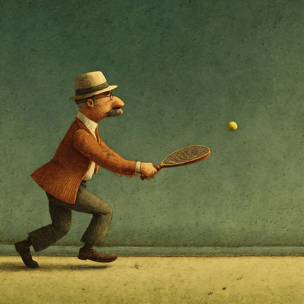L'homme tente le padel par Joost Berndes