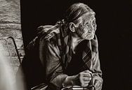 Lost in thought Tibetan woman by Edzard Boonen thumbnail