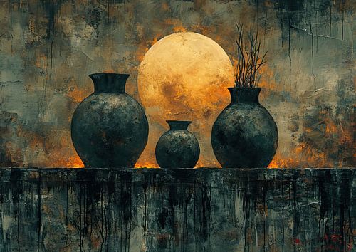 Nature morte moderne Tons de terre | Crépuscule Terra Elegance