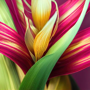 Macro Canna Lelie Bloem van Chromatic Fusion Studio