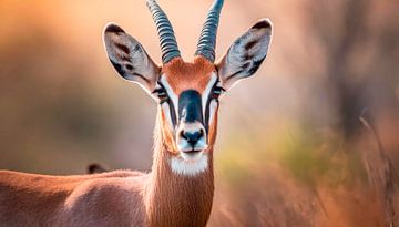 Antelope dans le paysage sur Mustafa Kurnaz
